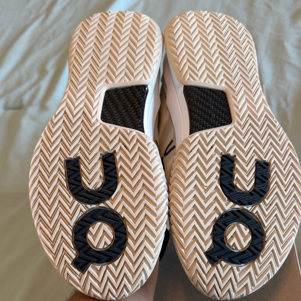 On Running Women's Athletic Shoes - White, Pink, Yellow - Picture 9 of 9
